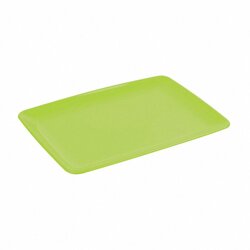 Talerz Plastikowy 20x27,5cm (szt.) Prostokątny Party Zielony / Mintra